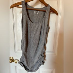 Athleta grey ruche tank
